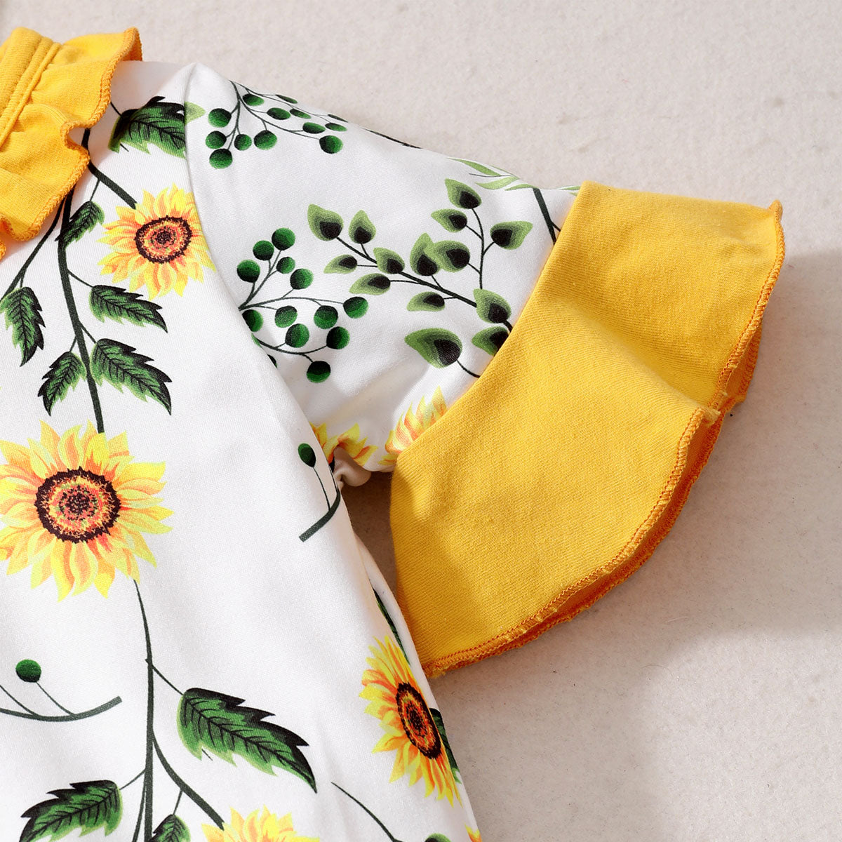 Baby Girls Floral Summer Bodysuit with Headband childrensterritory