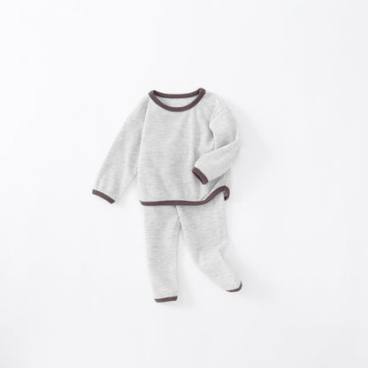 Soft Long Sleeve Top + pants 2Pcs Clothing set for Baby childrensterritory