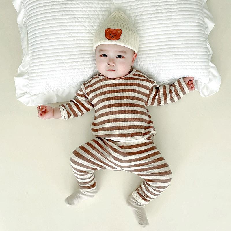 Soft Long Sleeve Top + pants 2Pcs Clothing set for Baby childrensterritory