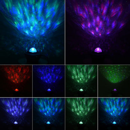 Starry Water Wave LED Projector with Music childrensterritory