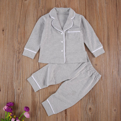 Toddler Girls Boys 2Pcs Cotton Pajama Sets childrensterritory