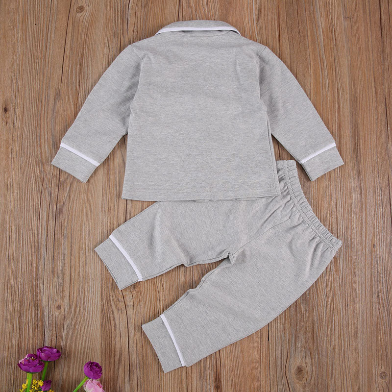 Toddler Girls Boys 2Pcs Cotton Pajama Sets childrensterritory