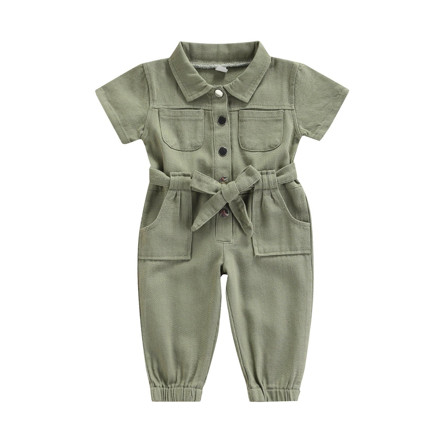 Toddler/Baby Girl’s Casual Fashion Solid Jumpsuit childrensterritory