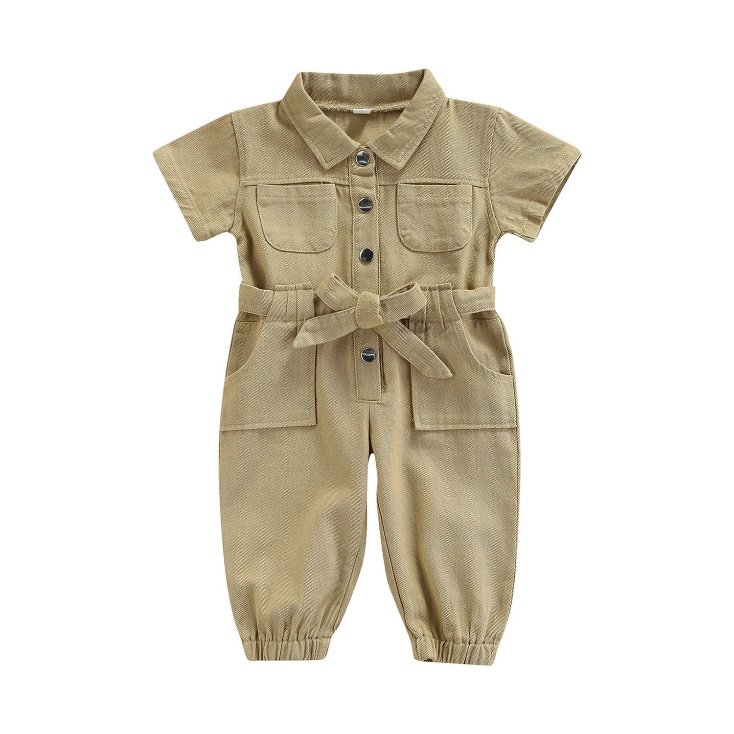 Toddler/Baby Girl’s Casual Fashion Solid Jumpsuit childrensterritory