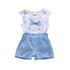 Toddler/Baby Girls Printed Bowknot 2pcs Casual Suit childrensterritory