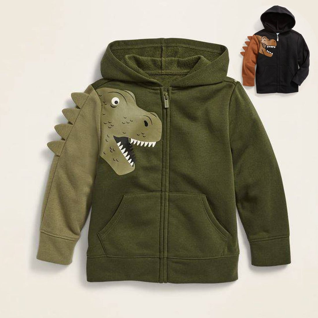 Toddler/Kids Boys Dinosaur Designed Zip Up Hoodies childrensterritory
