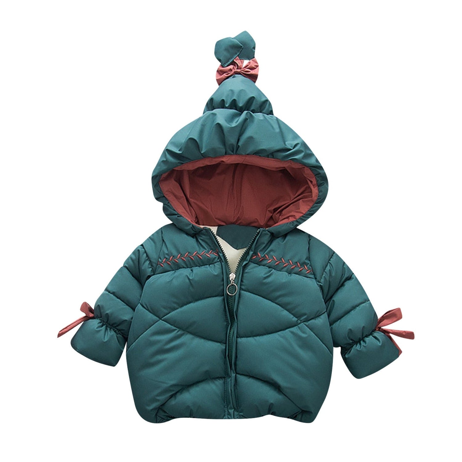 Toddler/Kids Girls Boys Thick Down Hooded Parka childrensterritory