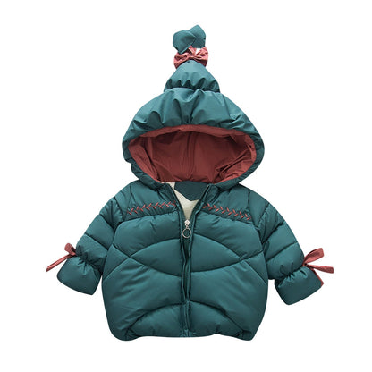 Toddler/Kids Girls Boys Thick Down Hooded Parka childrensterritory