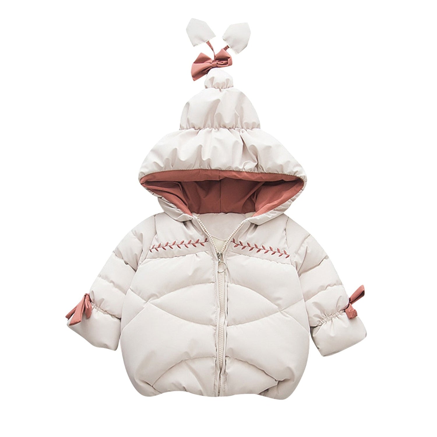 Toddler/Kids Girls Boys Thick Down Hooded Parka childrensterritory