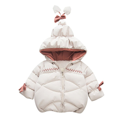 Toddler/Kids Girls Boys Thick Down Hooded Parka childrensterritory