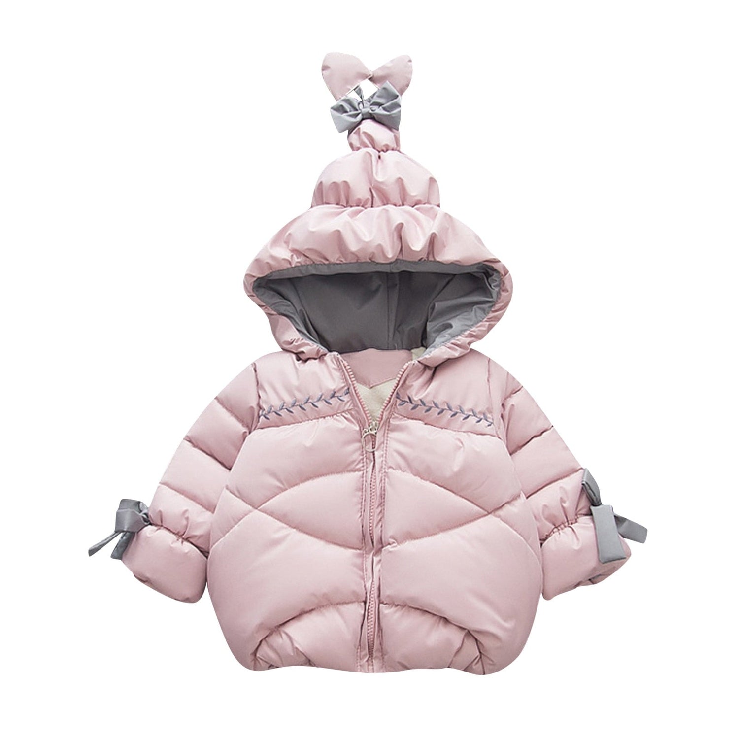 Toddler/Kids Girls Boys Thick Down Hooded Parka childrensterritory