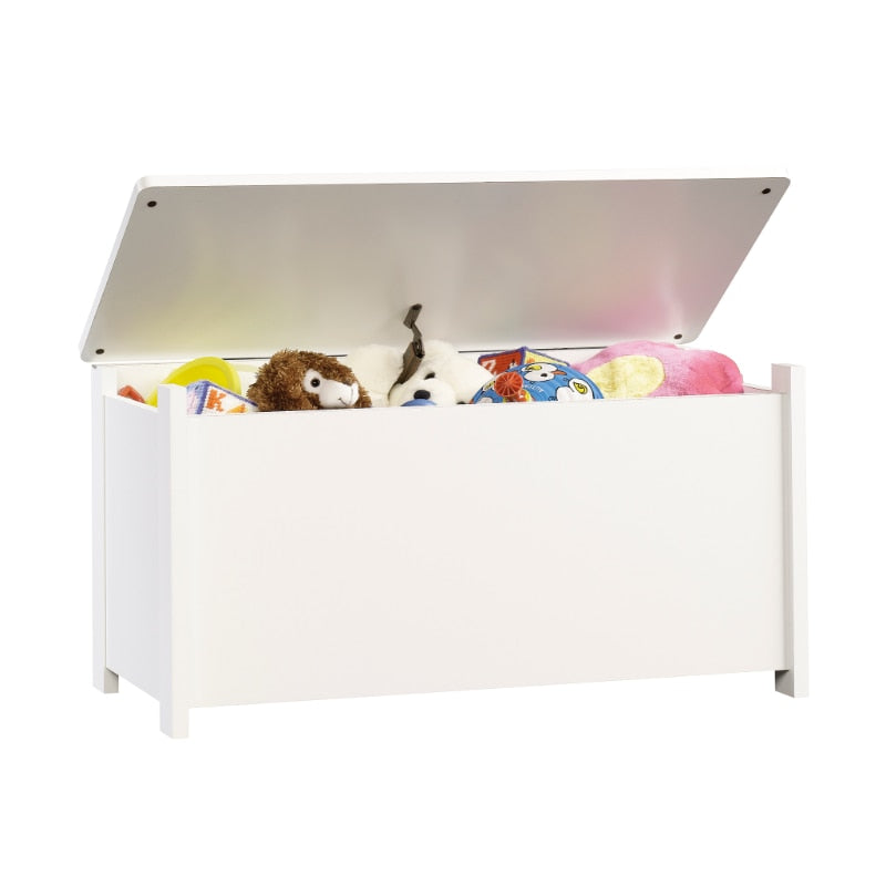 Top Wooden Toy Storage Chest with Hinged Safety childrensterritory