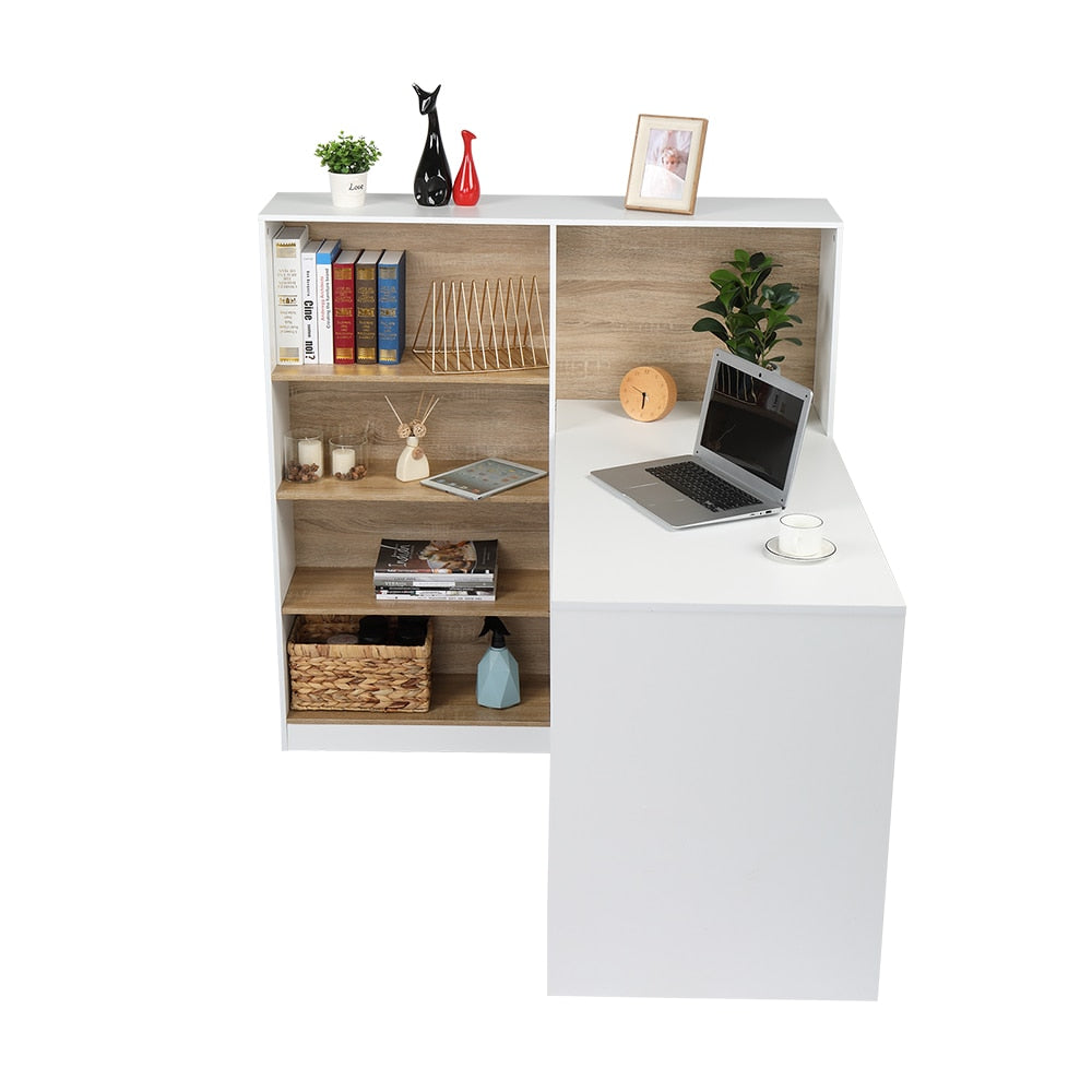 Triamine Steel Table With Four Bookshelf/Office Desk childrensterritory