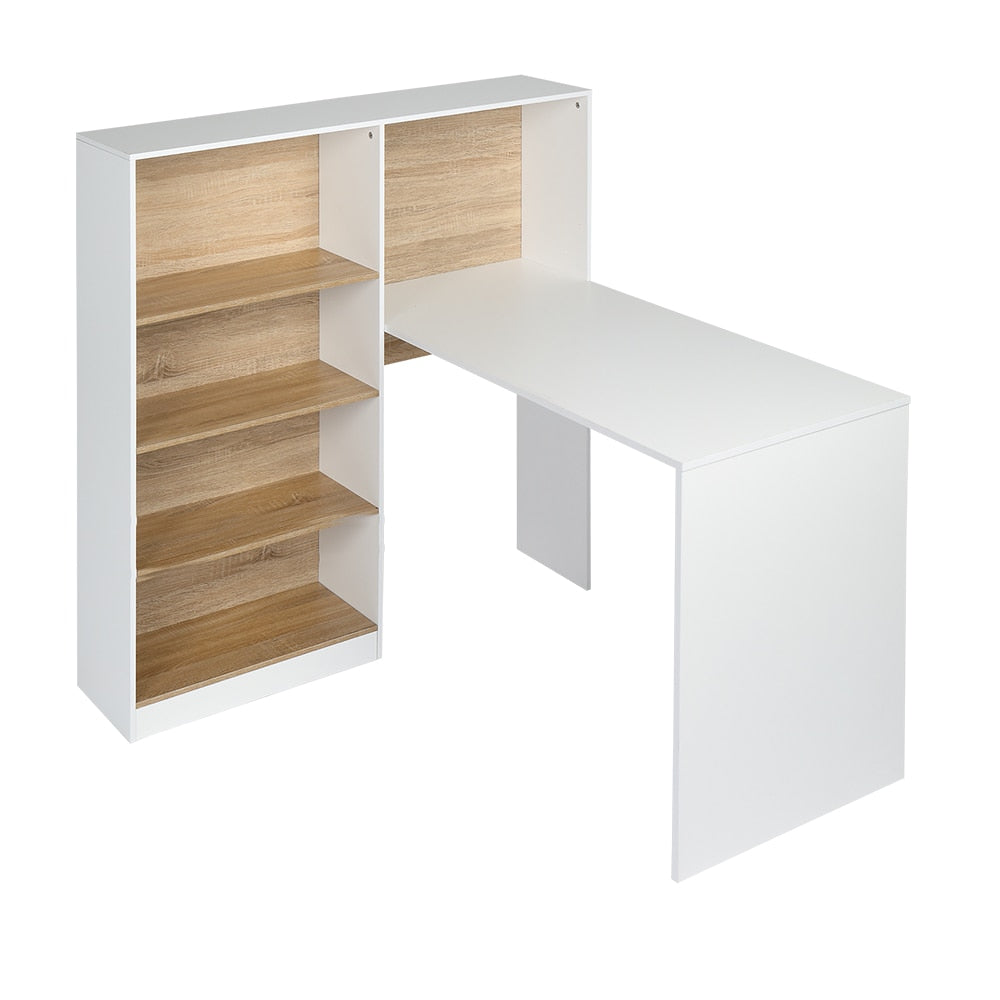 Triamine Steel Table With Four Bookshelf/Office Desk childrensterritory