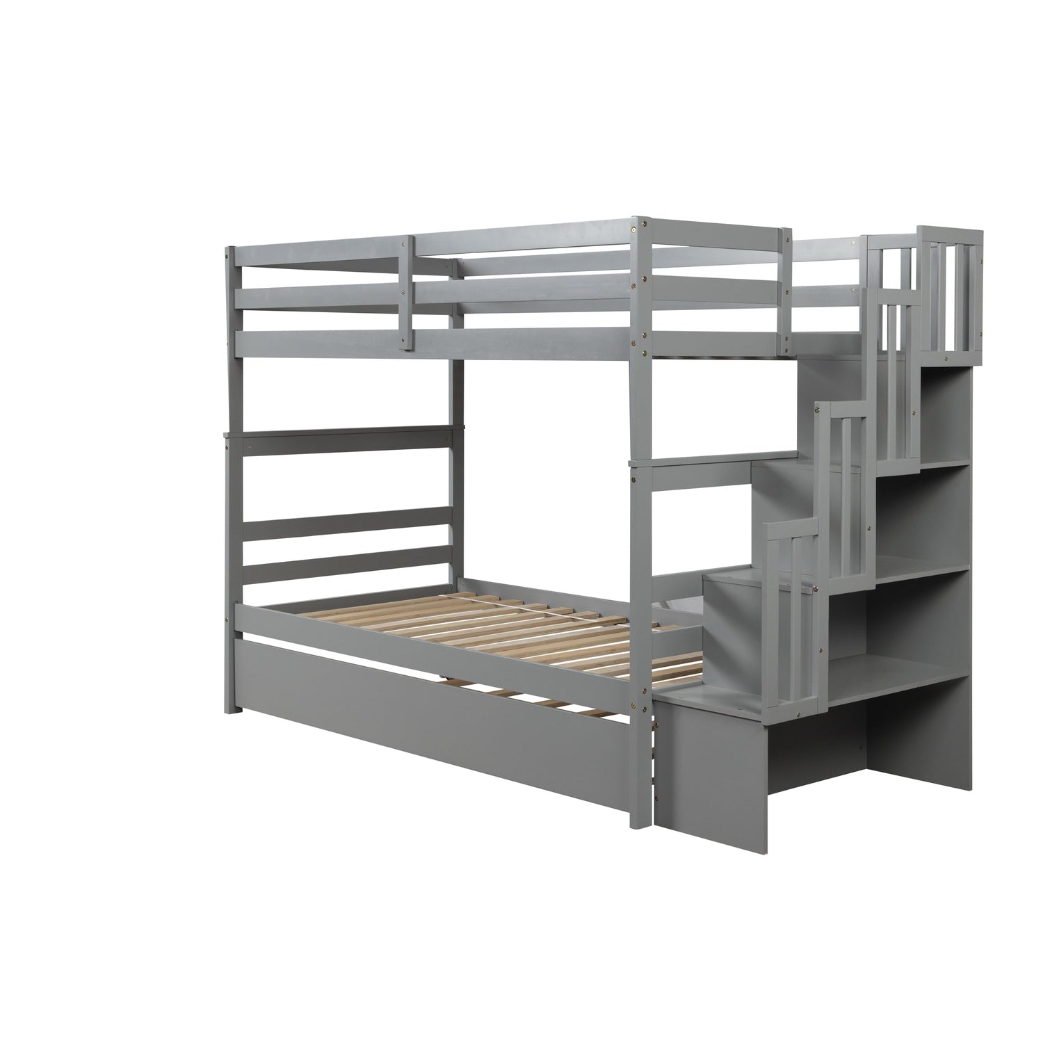 Twin Bunk bed With Trundle &amp; a Ladder/Bedroom Furniture childrensterritory