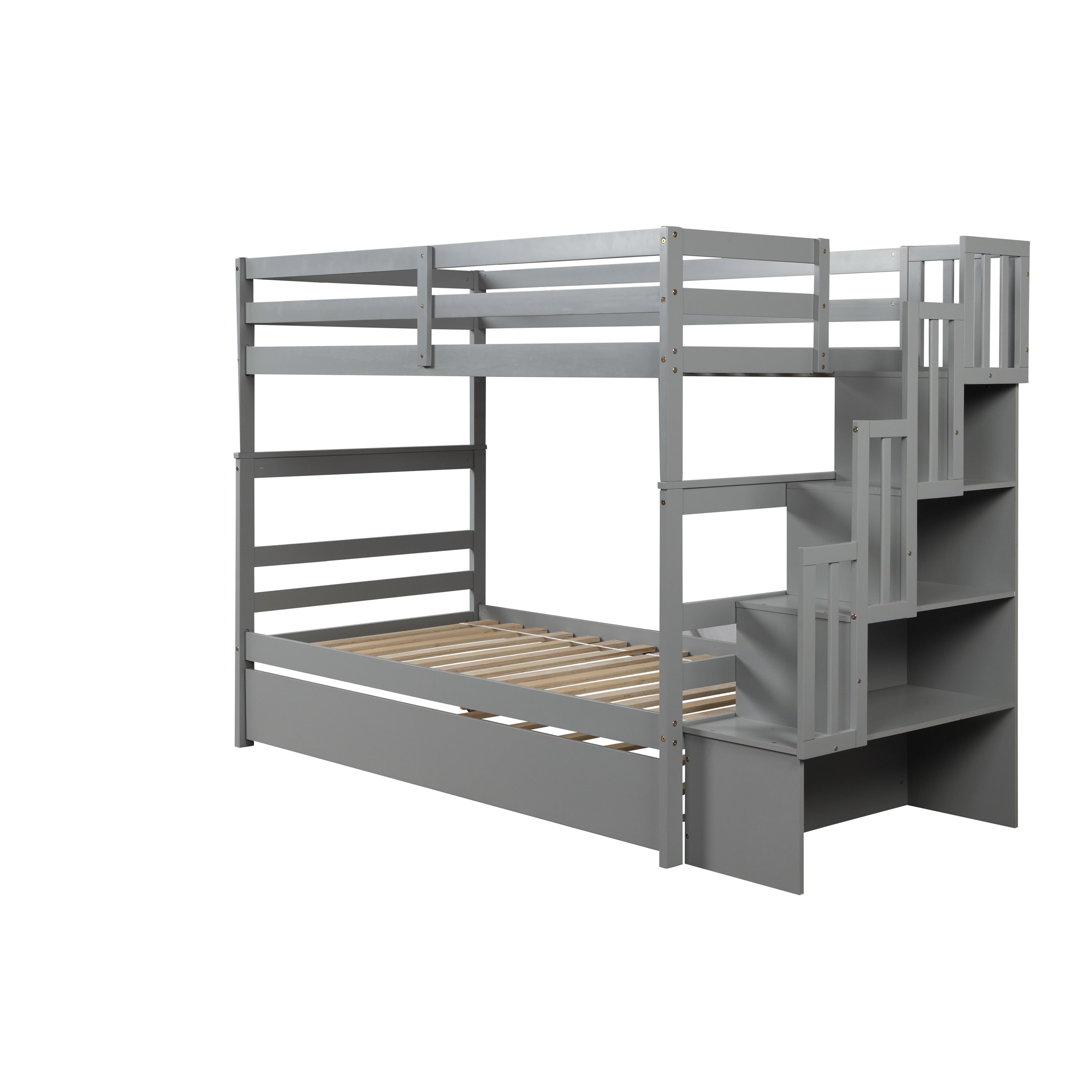 Twin Bunk bed With Trundle &amp; a Ladder/Bedroom Furniture childrensterritory