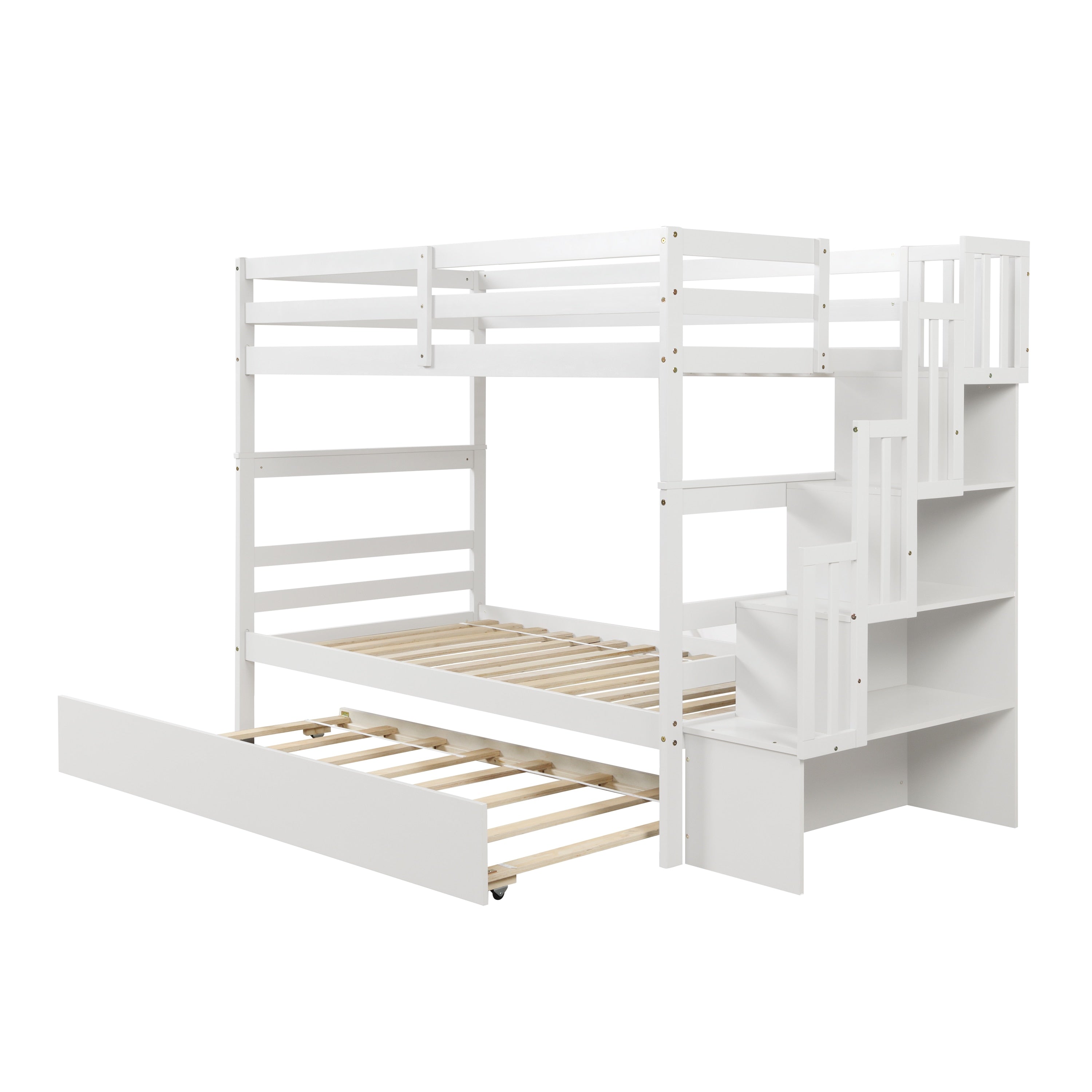 Twin Bunk bed With Trundle &amp; a Ladder/Bedroom Furniture childrensterritory