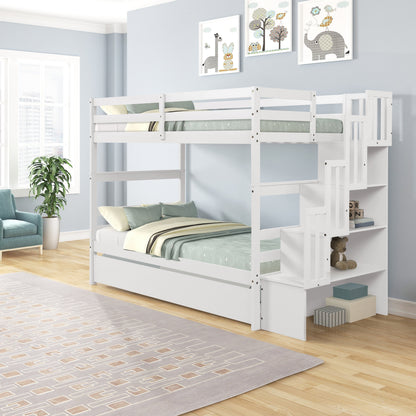 Twin Bunk bed With Trundle &amp; a Ladder/Bedroom Furniture childrensterritory