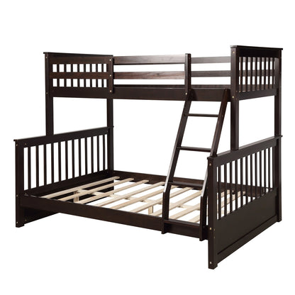 Twin-Over-Full Bunk Bed with Ladders &amp; 2 Storage Drawers childrensterritory