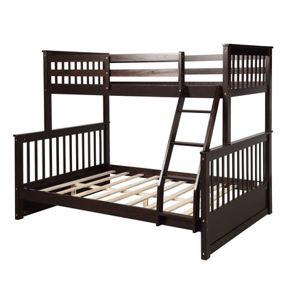 Twin-Over-Full Bunk Bed with Ladders &amp; 2 Storage Drawers childrensterritory