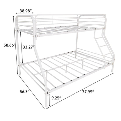Twin-Over-Full Bunk Metal Bed for Kids Room childrensterritory