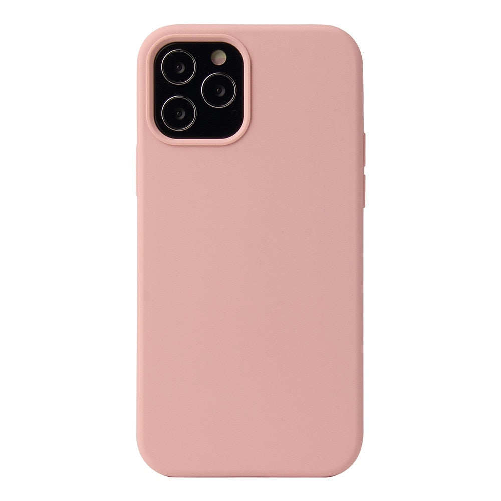 Ultra Thin Liquid Silicone Case For iPhone 12 Pro Max Mini childrensterritory