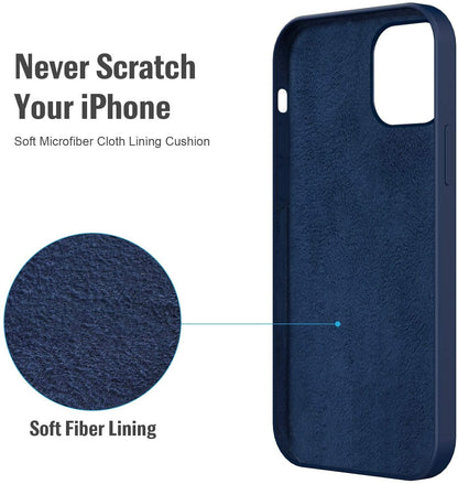 Ultra Thin Liquid Silicone Case For iPhone 12 Pro Max Mini childrensterritory