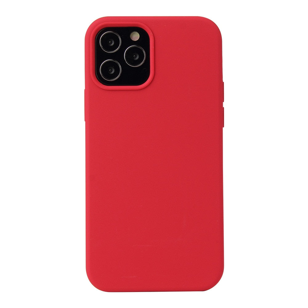Ultra Thin Liquid Silicone Case For iPhone 12 Pro Max Mini childrensterritory