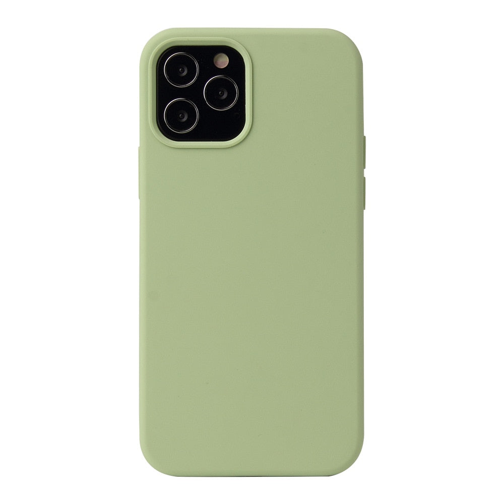 Ultra Thin Liquid Silicone Case For iPhone 12 Pro Max Mini childrensterritory