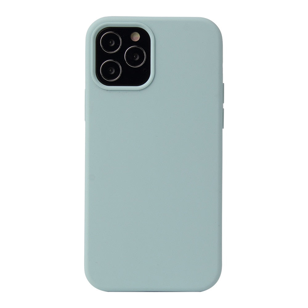 Ultra Thin Liquid Silicone Case For iPhone 12 Pro Max Mini childrensterritory