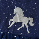 Unicorn Design Flying Sleeve Princess Dress for Kids Girls childrensterritory