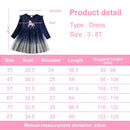 Unicorn Design Flying Sleeve Princess Dress for Kids Girls childrensterritory