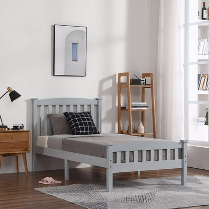 Vertical Twin Size Bed with Headboard &amp; Footboard childrensterritory