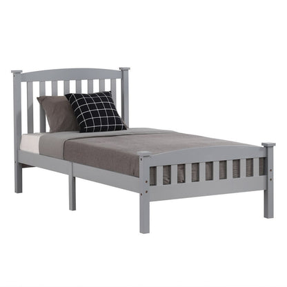 Vertical Twin Size Bed with Headboard &amp; Footboard childrensterritory