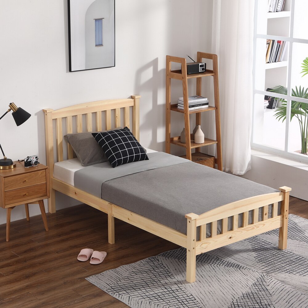 Vertical Twin Size Bed with Headboard &amp; Footboard childrensterritory