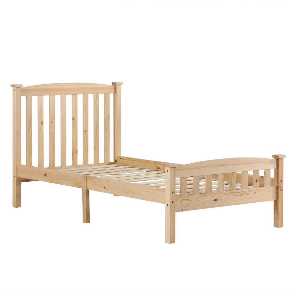 Vertical Twin Size Bed with Headboard & Footboard childrensterritory
