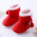 Warm Soft Sole Fur Snow Boots for Newborn 0-18M childrensterritory