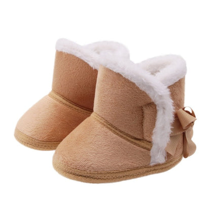 Warm Soft Sole Fur Snow Boots for Newborn 0-18M childrensterritory