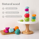 Wooden Rainbow Building Blocks Montessori Toys childrensterritory