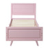 Wooden Twin Bed Frame with Headboard and Slat childrensterritory